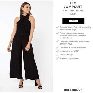 Ruby Ribbon DIY jumpsuit, black XL